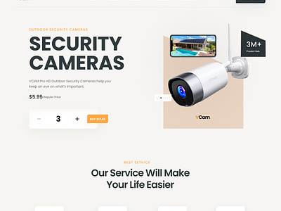 Outdoor Security Camera Landing Page