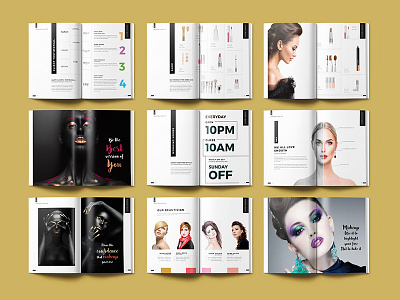 Beauty Magazine Design-Catalog Design beauty salon beauty salon design free magazine indesign magazine design magazin catalog designs print design print ready