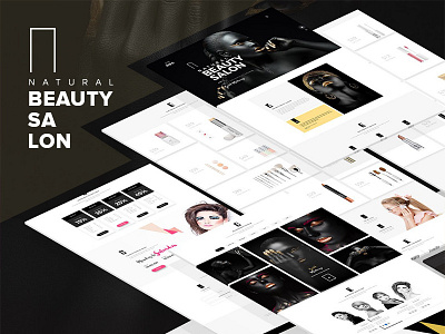Beauty Salon Website Design beauty salon website examples beauty salon website inspiration design ecommerce illustration salon website ideas vector