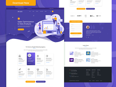 Seo Service & Marketing web Template for Digital Agency