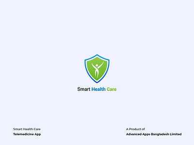 Smart Health Care Logo branding care corporate identity doctor graphic design hand drawn health icon iconography logo design minimal monogram typogaphy vector