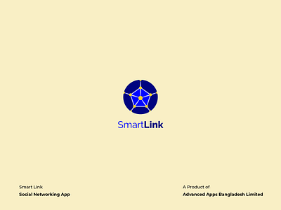 Smart Link Logo branding corporate identity flat graphic design iconography illustration logo design logotype minimal social networking vector