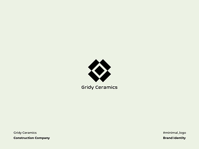 Gridy Ceramics Logo ceramics construction corporate identity development flat graphic design grid gridy iconography logo design minimal typogaphy vector
