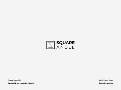 Square Angle Logo angle branding corporate identity digital flat iconography illustration logo design minimal photography snap square studio vector