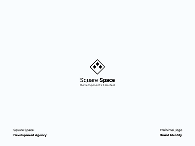 Square Space Logo branding builders construction development graphic design iconography illustration land logo design minimal sapce square vector