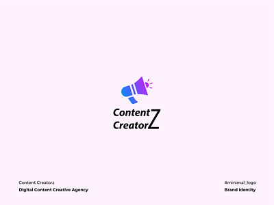 Content Creatorz Logo agnecy branding concept content corporate identity creative creator digital graphic design iconography illustration minimal vector z