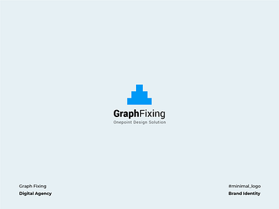 Graph Fixing Logo branding corporate identity digital agency fixing flat graph graphic design iconography illustration logo design minimal solution vector