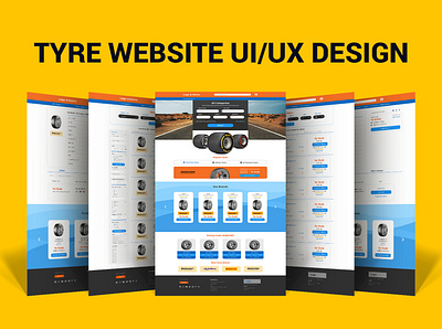 Tyre Selling Website UI branding design graphic design minimal tyre selling ui user interface design ux website design