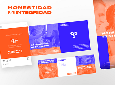 Honestidad e Integridad design graphic design mockup social media