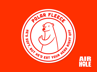 Airhole - Polar Fleece airhole bear character endeavor fabric fleece material polar snowboard