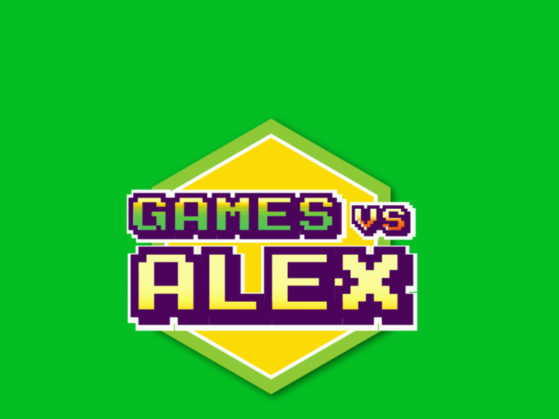 Games vs Alex animation 2d gift icon illustration twich vector