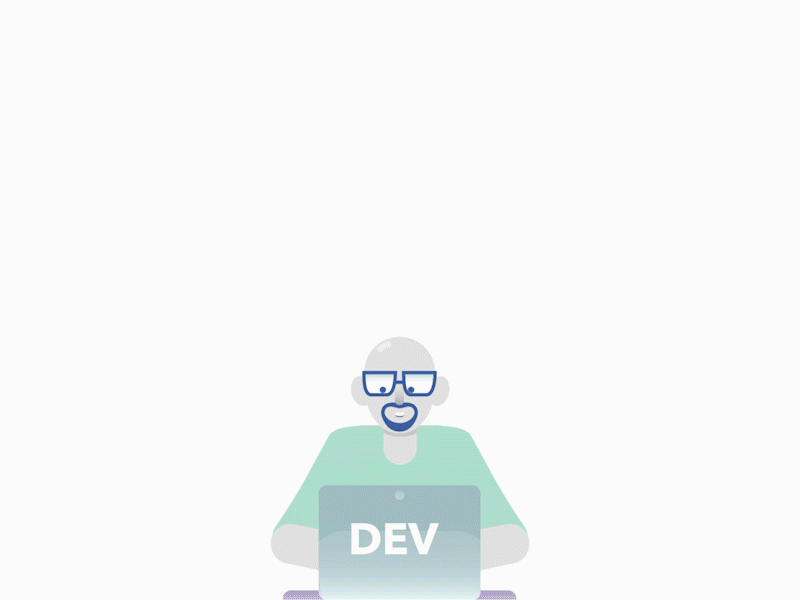 Developer Day Gift (Preview) design dev developer development flat funny gift illustration motion