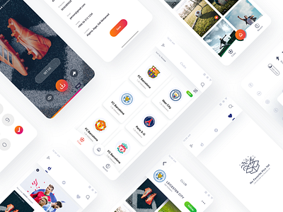 Soccer Wallpaper App _ UI adobexd android app design orange ui ux white