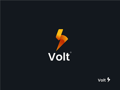 Volt logo Concept agency branding branding design design icon logo logodesign typography web