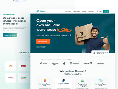 Logistics Services Landing Page