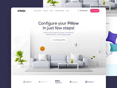 Pillows e-commerce website