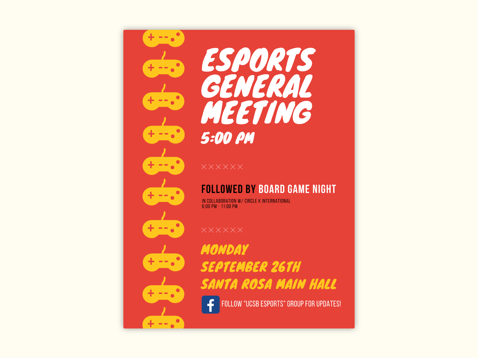 eSports Meeting Flyer by Chantel Chan on Dribbble