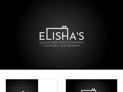 Elisha's Signature Photography logo and business card black and white businesscard logo minimal noir photographer photography