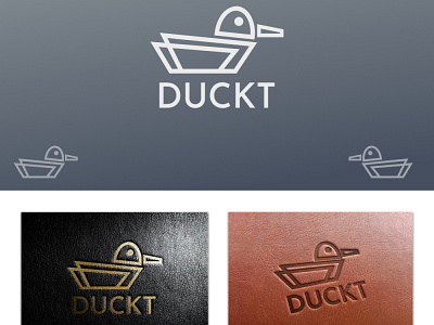 DUCKT leather apparel & accessories brand... animal apparel duck geometric leather logo minimal minimalist