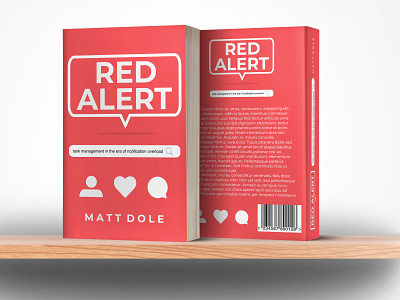 Red Alert book cover book book cover editorial design notifications red simple socialmedia