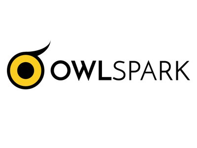 Owlspark education eye logo owl simple