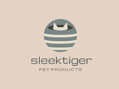 sleek tiger logo animal logo cat cat logo cats logo logo design pet pets