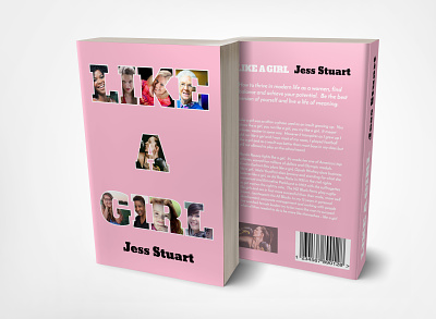 LIKE A GIRL book cover book cover book covers books empowering empowerment feminine graphicdesign pink