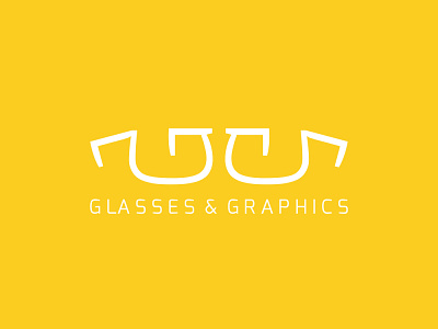 glasses & graphics glasses logo design typography