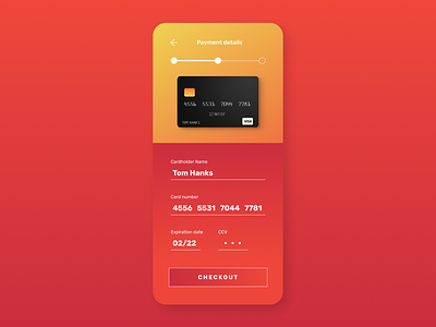 Daily UI - Credit Card Checkout credit card checkout dailyui mobile mobile ui ui ui design ux uxdesign