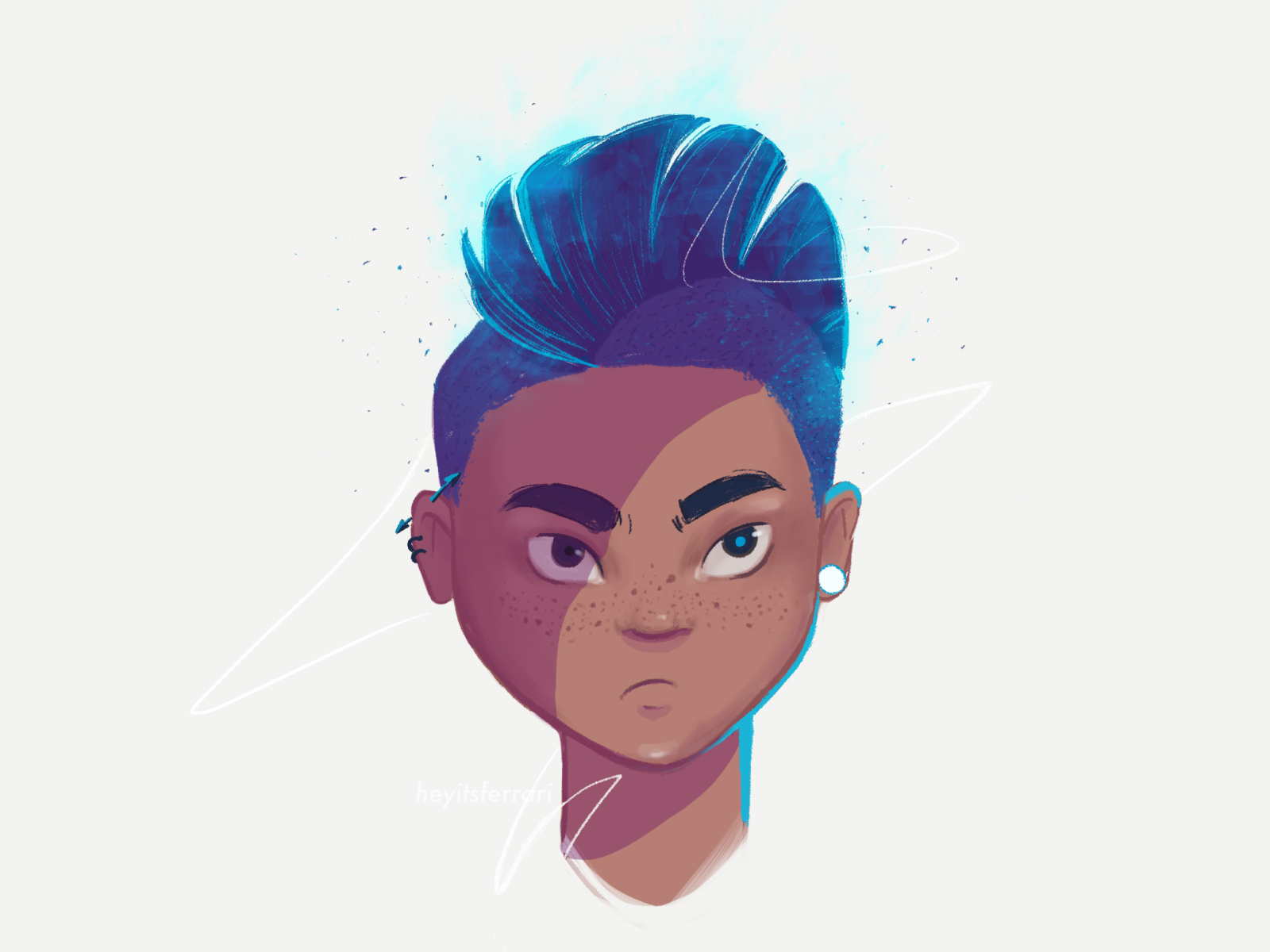 Electric Boy - Digital Painting by Eve Ferrari on Dribbble