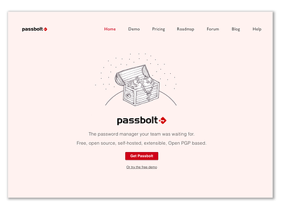 Passbolt Homepage Design digital design homepage design illustration new concept ui ui ux design