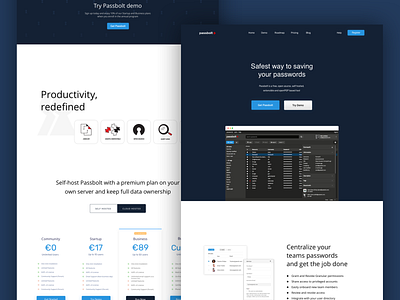 Passbolt landing page branding digital design identity landing design landing page landingpagedesign