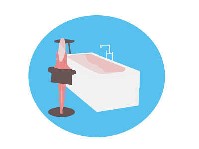 Bath Time animation art branding character clean design gif icon identity illustration illustrator lettering logo minimal type typography ui vector web website