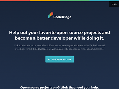 CodeTriage Homepage Hero