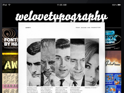 We Love Typography for iPad