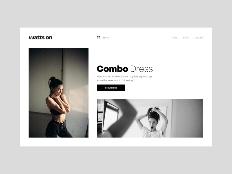 Wattson — Fashion website concept.