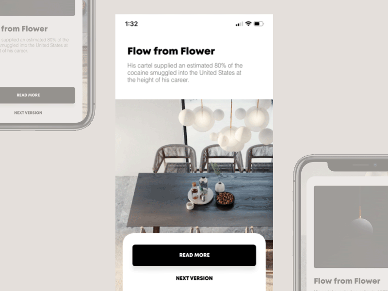Flow. animation app clean debut design ecommerce gallery gif interaction interface ios layout minimal muzli slider typogaphy ui ux video