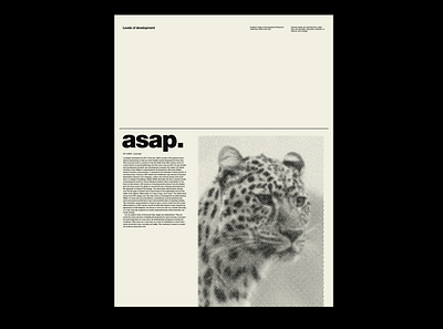 Asap Typography Poster art design editorial design poster poster art poster collection poster design swiss style typographic typography