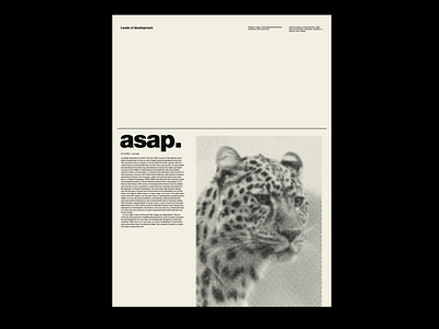 Asap Typography Poster