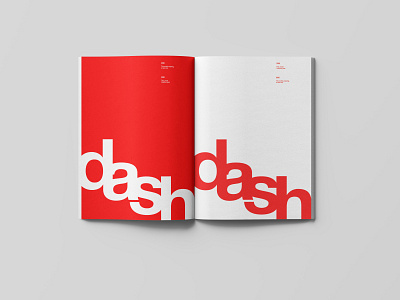 DASH Magazine layout design book design editorial art editorial design editorial layout swiss style typographic typography art