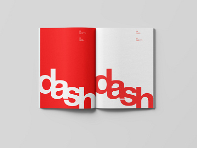 DASH Magazine layout design