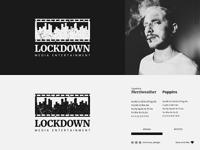 Lockdown | Logo Concept blackandwhite branding design illustration lockdown logo logo design logodesign logogram texture vector visual identity