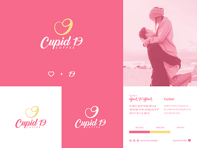 Cupid 19 Coffee | Logo Concept brand identity branding design logo logo design logodesign logogram minimal logo vector visual identity
