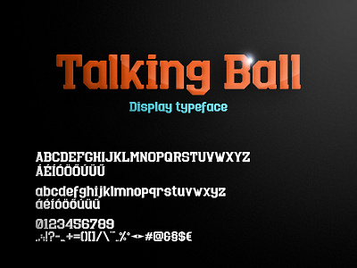 Talking Ball - Display Typeface american football branding design football fűzővel kifelé! hungary illustration talking ball typeface tgers diy triple coverage podcast vector