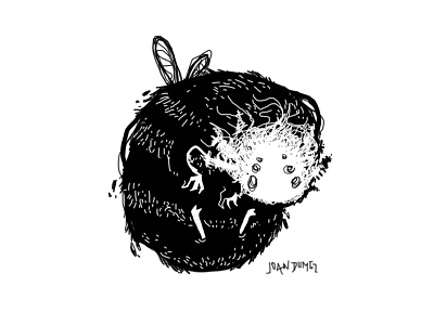 Mouse doodle #7 axolotl bumblebee fusion illustration joandumez mouse mousedrawing
