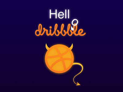Hello Dribbble! daftcode debut design devil halloween hello hellodribbble icon illustration ui vector