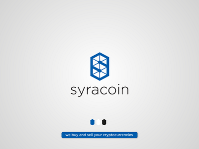 Syracoin - Broker brand identity branding broker cryptocurrency logo