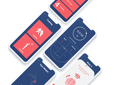 All-in app basketball traing ux design