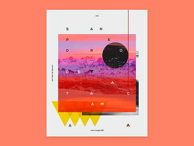 Travel poster #3 - San Pedro de Atacama abstract graphic poster travel