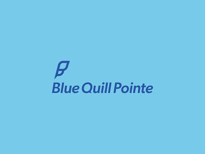 Community Branding blue blue quill branding design feather graphic design logo quill